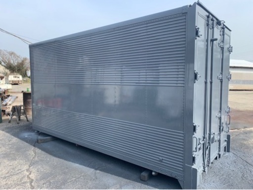 No.839 アルミバン 2ｔ 車  アルミ 箱 バイク 倉庫 トラック コンテナ 米 保管庫 物置 DIY