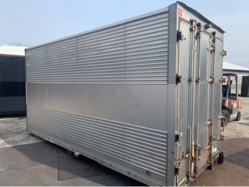 No.840 アルミバン 2ｔ 車  アルミ 箱 バイク 倉庫 トラック コンテナ 米 保管庫 物置 DIY