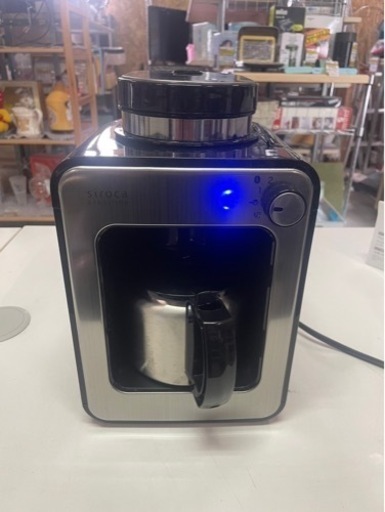 siroca  crossline  コーヒーメーカー コーヒーミル　全自動　ドリップ方式　黒　ブラック　STC-501  2015年製　中古　③