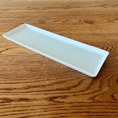 ☆無印良品 長皿 2枚セット白磁 大津駅近辺でのお渡し☆の画像