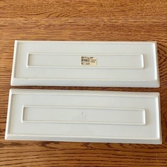 ☆無印良品 長皿 2枚セット白磁 大津駅近辺でのお渡し☆の画像