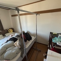 無料！ハンガーラック2段の画像