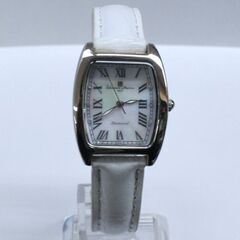 動作品 Salvatore Marra クオーツ式腕時計 SM-3105 12Pダイア シェル文字盤 3針 レディース 化粧箱付き ベルト劣化 24年3月電池交換済 札幌市 清田区 平岡の画像