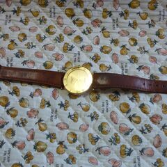 スイス製・紳士用腕時計・piere cardin /ゴールド色の美品！QUARTS稼働になります、電池切れ致しています。の画像