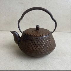 茶道具 茶釜 風炉釜 土風炉 五徳付き 使用済み灰付き ひしゃく 釜（かま）