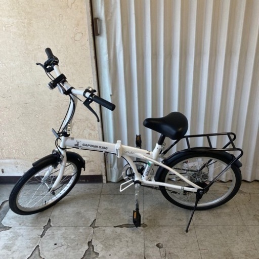 キャプテンスタッグ　折り畳み自転車　中古　大阪引き取りのみ キャプテンスタッグ折り畳み自転車中古大阪引き取りのみ
