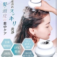 ヘッドスパ 電動頭皮ブラシ　防水　全身適用の画像