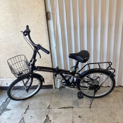 CAPTAIN STAG キャプテンスタッグ 自転車 折りたたみ自転車 20インチ ブラック 黒