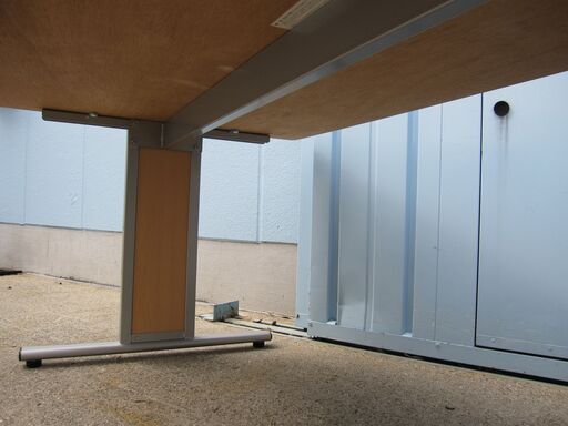 会議テーブル　チーク　1500ｘ900ｘ720　Ｔ字脚 会議テーブル 木目チーク T字脚 1800x900