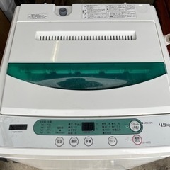決まりました！【新生活応援セール!3月末まで】 G-12 ヤマダセレクト 全自動電気洗濯機 YWM-T45G1 4.5kg 2019年製の画像