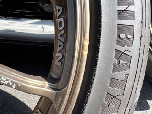 advan racing rz2 タイヤホイール2本セット