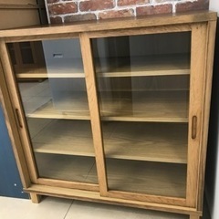オーク材キャビネット、無印良品