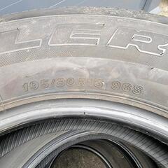 ■kj52■195/80R15  2021年製 ブリジストン 日本製 タイヤ 5本セット kjの画像