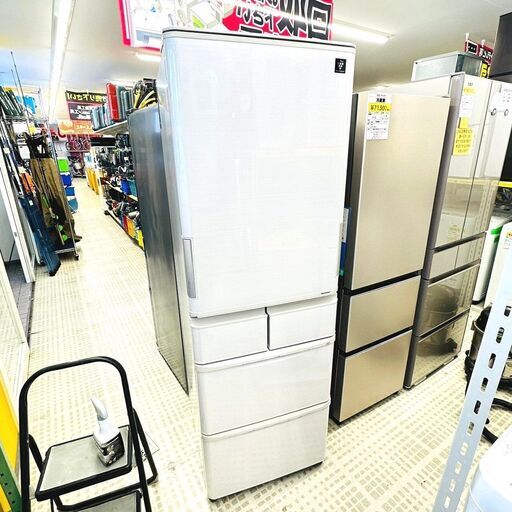 【家具・家電複数購入で割引可】シャープ/SHARP 冷蔵庫 SJ-PW41C-C 2017年製 412L