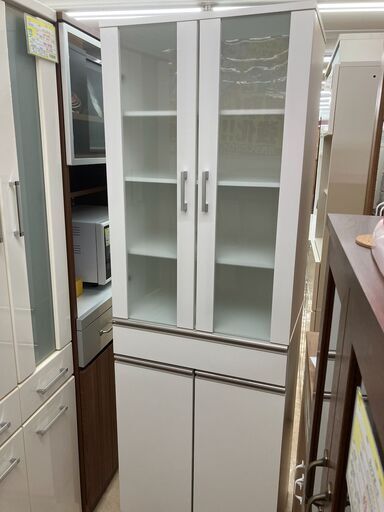 美品 NITORI ニトリ カップボード 食器棚 収納 No.885● ※現金、クレジット、ぺイペイ、スマホ決済対応※