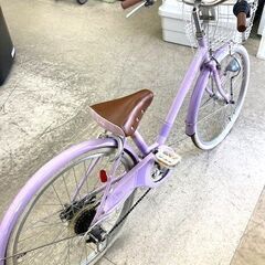 ☆美品☆ダイワサイクル Vita ジュニアサイクル 24インチ 自転車  変速あり オートライト ライトパープル【ユーズドユーズ名古屋天白店】の画像