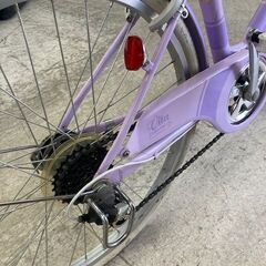 ☆美品☆ダイワサイクル Vita ジュニアサイクル 24インチ 自転車  変速あり オートライト ライトパープル【ユーズドユーズ名古屋天白店】の画像