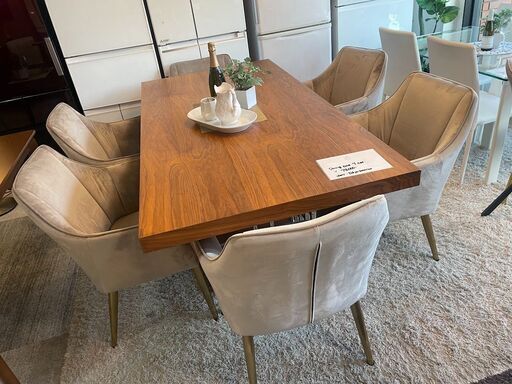 ダイニングテーブル７点セット　椅子：東京インテリア