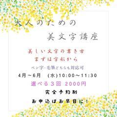 大人のための美文字講座です❢