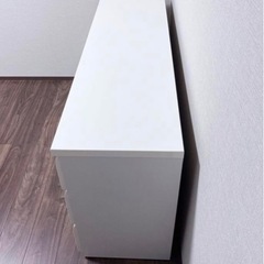 ニトリ　3段ローチェストWISH2 150LC-WH タンスの画像