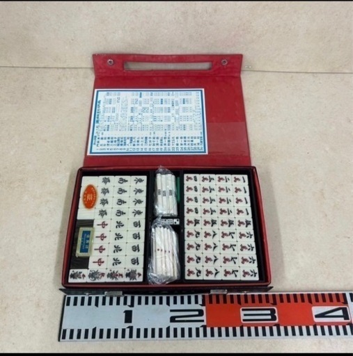 d924514 未使用品 完品 麻雀牌 中国美術 背黒牌 希少 サイコロ 点棒付 麻雀 マージャン アンティーク 時代物 レトロ 現状品 当時物 中古品