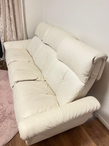 家具 本革ソファ　3人掛け 日本製 リクライニングソファ　美品