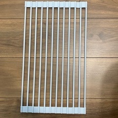 【終了】水切りラック シンク上 食器 水切り 水切りカゴ くるくるスッキリラック 水切りマット 抗菌 コンパクトの画像