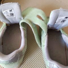 ニューバランス　996　14.5ｃｍ　子供靴　エメラルドグリーンの画像