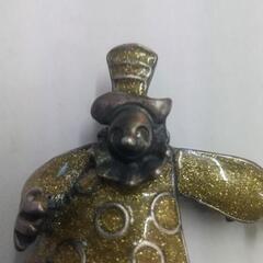 【ヴィンテージ】揺れるピエロのブローチ ペンダントトップ ペンダントヘッド アンティーク ビンテージの画像