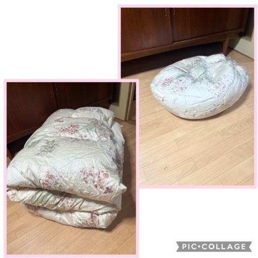 未使用・羽根布団・ダブル・〔スモールフェザー100%〕家具 寝具 布団