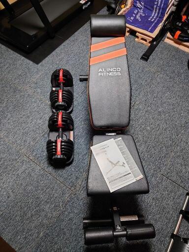 インクラインベンチ  可変式ダンベル（24kg） セット