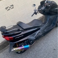 マジェスティ250 SG03J 社外マフラーモリワキマフラー中古5連3連メーター マジェスティ250 SG03J 社外マフラーモリワキマフラー中古5連3連