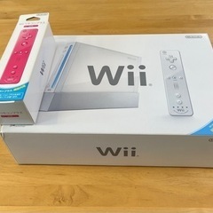 任天堂Wii白本体➕リモコン赤の画像