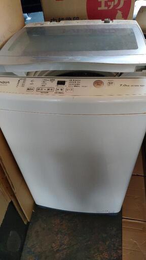 引き渡し完了。洗濯機　AQW-GS70J 　7kg　2020年製