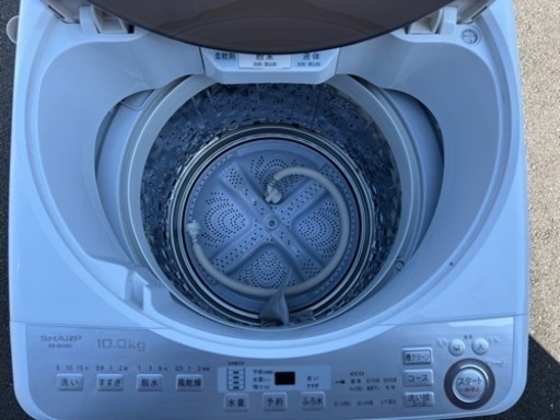 SHARP 全自動洗濯機 ES-GV10C-T 10kg 2019年製