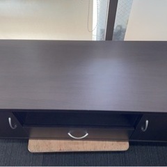 ★中古　テレビ台　テレビボード　ラルゴ ワイドローボード LAW-1245LB ブラウンの画像