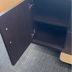 ★中古　テレビ台　テレビボード　ラルゴ ワイドローボード LAW-1245LB ブラウンの画像