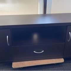 ★中古　テレビ台　テレビボード　ラルゴ ワイドローボード LAW-1245LB ブラウンの画像