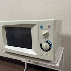 【取引終了】　電子レンジと電子レンジ台のセット