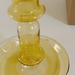 新品 HAY Flare Tall キャンドル ホルダー イエロー インテリアの画像