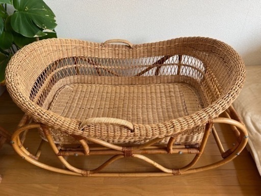 値下げしました！子供用品 ベビー用品 ベビーベッド、家具　藤　