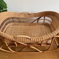 値下げしました！子供用品 ベビー用品 ベビーベッド、家具　藤　の画像