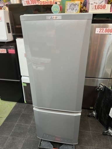 動作良好❗️大阪市内　送料無料❗️ 三菱 168L  LED照明!! 省エネ性能+静MR-P17Z