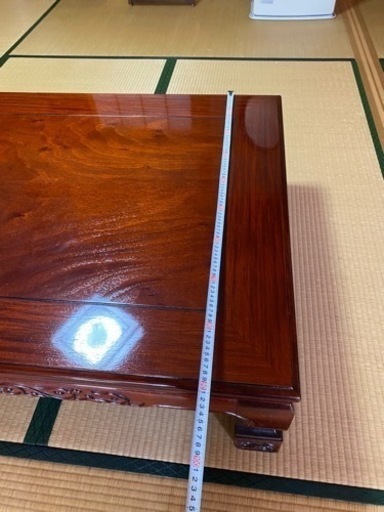花梨座卓　木製ローテーブル　無垢材　唐木家具 机