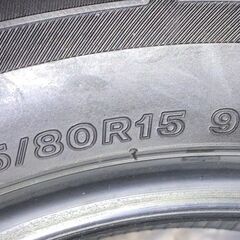 ジムニーシエラ　夏用タイヤ　195/80R15　4本セット　新車脱着品の画像