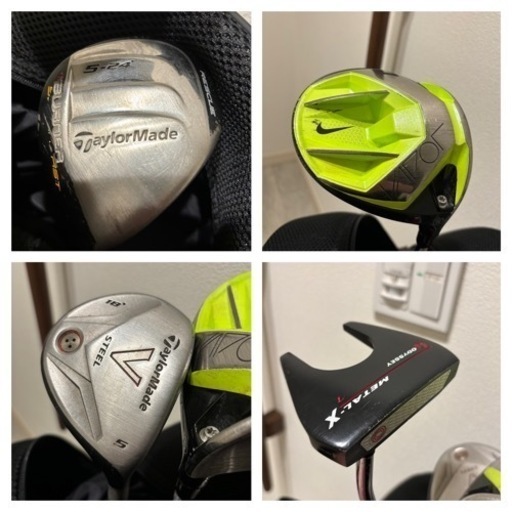 【NIKE、Taylormade、odyssey、ミズノ、XXIO】クラブセット