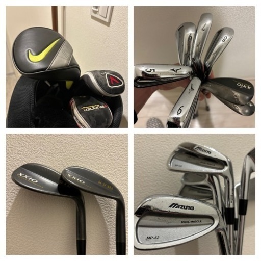 【NIKE、Taylormade、odyssey、ミズノ、XXIO】クラブセット