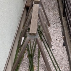 ウッドデッキ作成時の端材 & ウマ