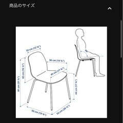椅子4脚セット ダイニングチェア IKEA リードオース   の画像