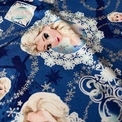 アナと雪の女王の半端生地 ブルーの画像